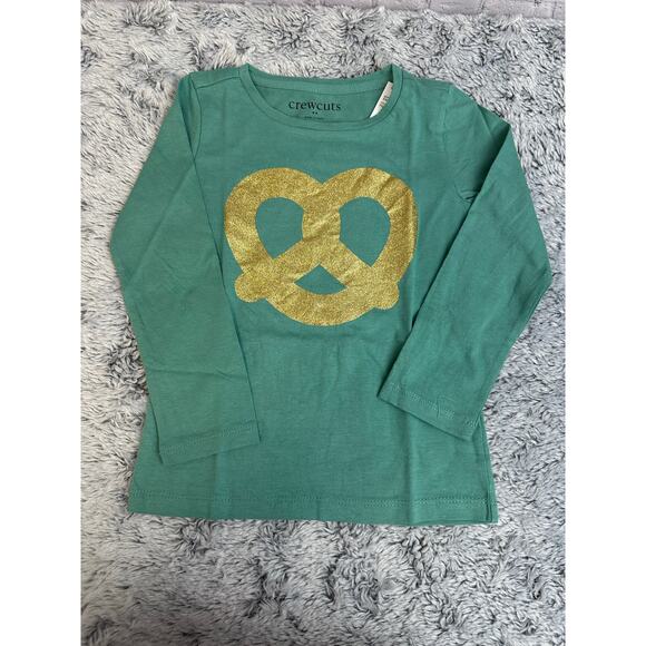 Lot of (4) J Crew Crewcuts Girls Tee Shirts XXS-XS Short/Long Sleeve NEW Sparkle - Picture 8 of 9